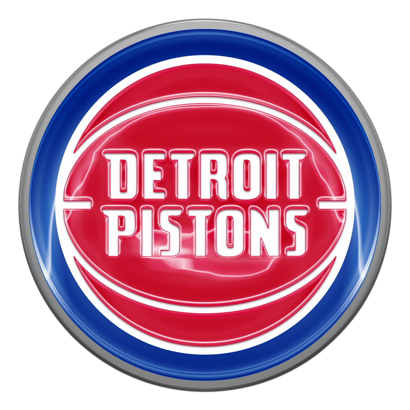 Detroit Pistons Crystal Logo iron on paper